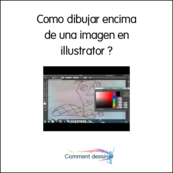 Como dibujar encima de una imagen en illustrator